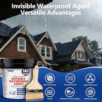 Transparent Waterproof Sealant, 141 Oz Transparent Waterproof Coating for Roof Repair, Walls, Window, Bathroom, Kitchen, Water-Based Clear Sealant, Indoor & Outdoor Invisible Waterproof Agent