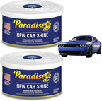 2 Pc Paradise Organic Air Freshener New Car Shine Scent Fiber Can Home Car Aroma