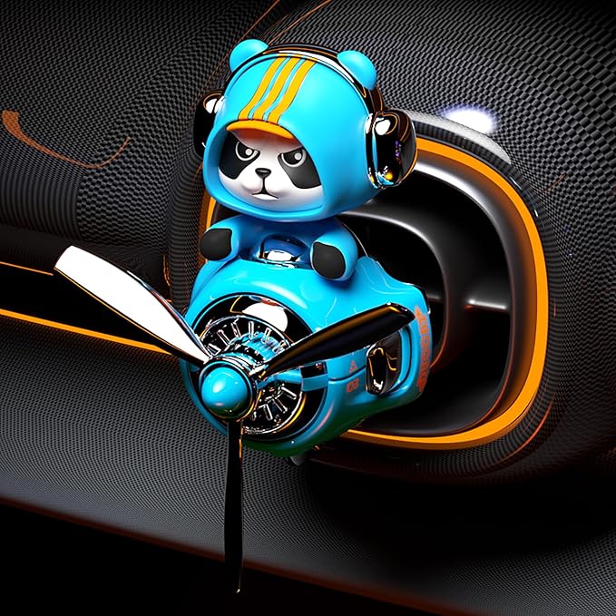 Panda Car Air Fresheners Pilot Car Diffuser Cute Car Perfume Funny Car Fragrance