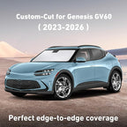 EcoNour Windshield Sunshade Compatible for Genesis GV60 2023-2024 2025 2026, Sun Visor for Front Windshield & Window Sun Shade Cover, UV Heat Blocker & Protector, Car Accessories