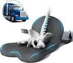 Car Seat Cushion - Memory Foam L-Shaped with Lumbar Support & Anti-Slip Design for Long Driving Comfort