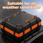 Rooftop Cargo Carrier, Car Top Carrier, Car Luggage Roof Storage Bag, Roof Storage for SUV, Waterproof Vehicle Soft-Shell Carriers, Straps, Anti-Slip Mat, Lock, 840D PVC