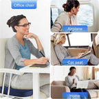 WAOAW Car Seat Cushion, Coccyx Cushion, Tailbone Pain Relief Cushion, Memory Foam Chair Pad for Back, Coccyx, Tailbone Pain Relief