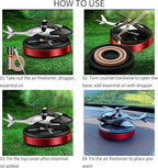 Helicopter Car Air Freshener Rotating Solar Car Freshener Airplane Car Perfume