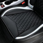 Flying Banner car seat Covers seat Cushions Luxe Fit Faux Leather Easy Installation Vehicles Non Slip Premium (Black Silver, 2 x Front Seat Cover)