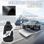 Car Seat Covers Fit for Infiniti g37 2000-2026, Stylish Sport Seat Covers, Waterproof Wear-Resistant Premium Nappa Leather Car Seat Cover.(2 Pcs Front with Pillow/Pure Black)