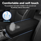Autorder Center Console Cover for 2023-2025 2026 Toyota Prius Accessories Armrest Cover Anti-Scratch Middle Console Pad Leather Armrest Protector