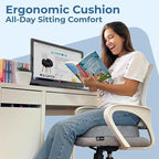 5 STARS UNITED Donut Pillow Hemorrhoid Tailbone Cushion – Large Floor Cushion for Pain Relief – Coccyx, Prostate, Sciatica, Pelvic Floor, Pressure Sores, Pregnancy, Postpartum Recovery, Gray