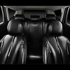 CAR PASS Ultra+ Nappa Patent Leather Car Seat Covers Full Set Universal Cushioned,Soft Breathable Waterproof Anti-Slip Driver Seats Backrest for SUV Pick-up Truck Sedan,5 Seats Aether Lustre All Black