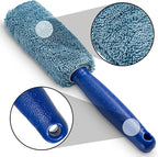 Wheel Brush, Microfiber Metal Free Wheel & Rim Brush Cleaner Brush for Wheel and Rim Detailing, No Scratching
