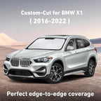 EcoNour Windshield Sunshade Compatible for BMW X1 2016-2020 2021 2022, Sun Visor for Front Windshield & Window Sun Shade Cover, UV Heat Blocker & Protector, Car Accessories
