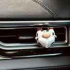 Funny Peeking Cow Car Air Freshener Car Vent Decoration with Natural Scent Tablet and Refill, Car Aromatherapy and Interior Decoration