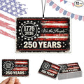 12PCS Patriotic Car Air Fresheners, 1776-2026 Double-Sided Hanging Scented Cards, Dark Ice Berry Ocean New Car Scents for Rearview Mirror, Home, Office, Commemorative Gift Set (Style 2)