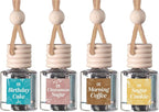 CE Craft Hanging Car Air Freshener – Fragrance Oil Diffuser with Essential Oils – Long-Lasting Aromatherapy Scents for Automobiles – 4 Pack, Bakery