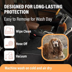 Active Pets Dog Car Seat Cover, Waterproof Front Seat Protector for SUV Truck Sedan, Pet Safety Travel Comfort System with Universal Fit, Pink