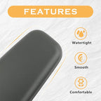 OFBAND 2PCS Elbow Pad Arm Rest, Soft Leather Arm Rest Pillow with One-Piece Molding for Comfortable Support, Universal Car Accessories, Knee Cushion, Door Armrest Pads (Grey)
