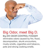 Big D 344 Odor Control Fogger, Mountain Air Fragrance-Kills odors from fire, flood, decomposition, skunk, cigarettes, musty smells-Ideal for use in cars, property management, hotels ,5 oz (Pack of 12)