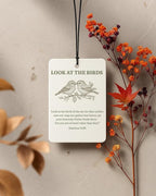 Inspirational Christian Car Air Freshener 4 Pcs Coconut Scented, Christian Car Accessories Mirror Decor for Women, Floral Bird Religious Hanging Air Freshener for Cars Closet Drawer Books