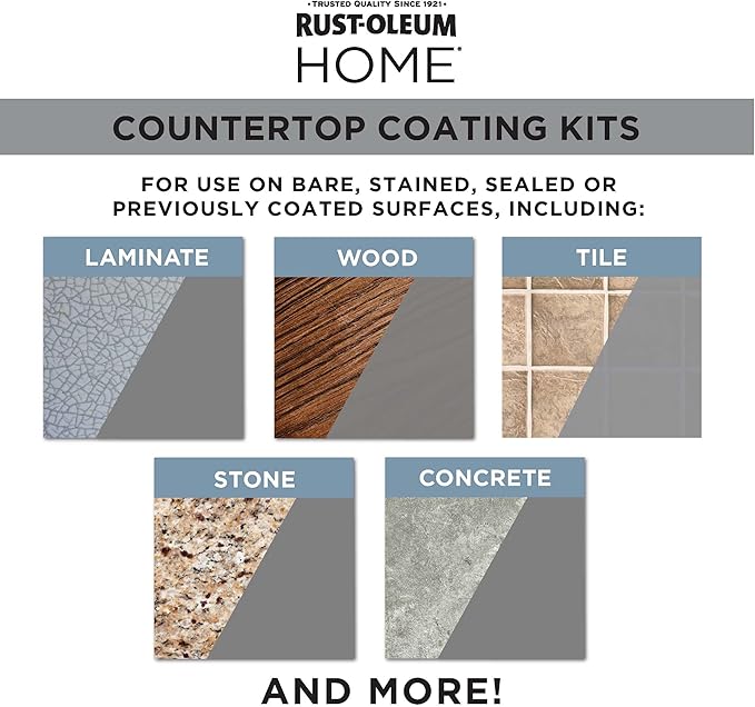 Rust-Oleum 384962 Home Countertop Coating Kit, Satin White