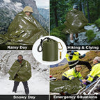Sleeping Bag, Terrashell Blanket, Emergency Sleeping Bag, Compact Lightweight, Waterproof, Heat Blanket Survival for Survival Kit Car Camping Gear Hiking Go (25 μm)