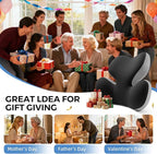 BEBAS Lumbar Support Pillow for Car, Ergonomic Memory Foam Back Cushion for Driving, Lower Back Support for Pain Relief, Lumbar Cushion for Car Seats, Office Chairs, Wheelchairs - Blackgray