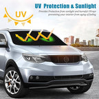 Green Eyes Car Windshield Sun Shade Foldable Sunshade Front Window Cover Sun Visor Protector Accessories (59x27.5 inches)
