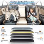 Gimars Car Seat Protectors, 2 Pack XL 5-Layer Thickest EPE Waterproof Protectors with 600D Fabric, Nonslip Backing, Storage Pockets for SUV, Sedan, Truck, Leather Seats (Gray)