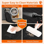 Dog Hammock for Car with Mesh Window - Tesla Model 3, SUV, Sedan, Waterproof Heavy Durable Hammock, Scratch Proof Nonslip with Seatbelt and Side Flaps, Dog Car Seat Cover for Pets