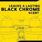Meguiar’s Air Re-Fresher Odor Fighting Spray - Black Chrome Scent - Convenient Car Air Freshener that Instantly Fights Odors and Leaves Behind a Long-Lasting, Refreshing Black Chrome Scent, 8 Oz Spray