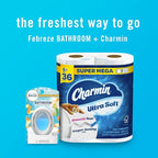 Febreze Bathroom Air-Freshener, Odor-Fighting, Plug In Alternative, Air-Fresheners for Home, Bathroom, & Kitchen, Closet, Pet & Litter Box Odor Fighter, Refresh & Energize Scent, 4ct, (Pack of 2)