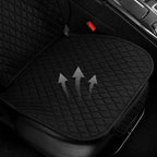 1 Pack Linen Car Seat Cover Front Seat Covers Soft & Breathable Front Premium Covers with Non-Slip Protector Universal Fits Most Automotive, Vans, SUVs, Trucks (1Pack Black)