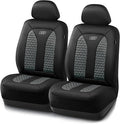Skechers Memory Foam™ Car Seat Covers, Hexcomb Breathable Thick Seat Covers Two Front Seat Covers, Airbag Compatible, Automotive Comfort & Protection for Most Cars,Van,Trucks, SUVs (Grey)