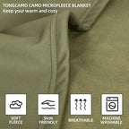 Camo Throw Blanket for Couch Sofa Soft Cozy Blankets Fleece Warm Lightweight Bedding Blanket for Living Room Travel