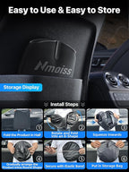 2026 Upgraded Nmoiss Car Windshield Sun Shade [Dot Matrix Reflective Coating] Extended Edge No Light Leakage Design Cooling Protect Car Interior from UV Damage Small