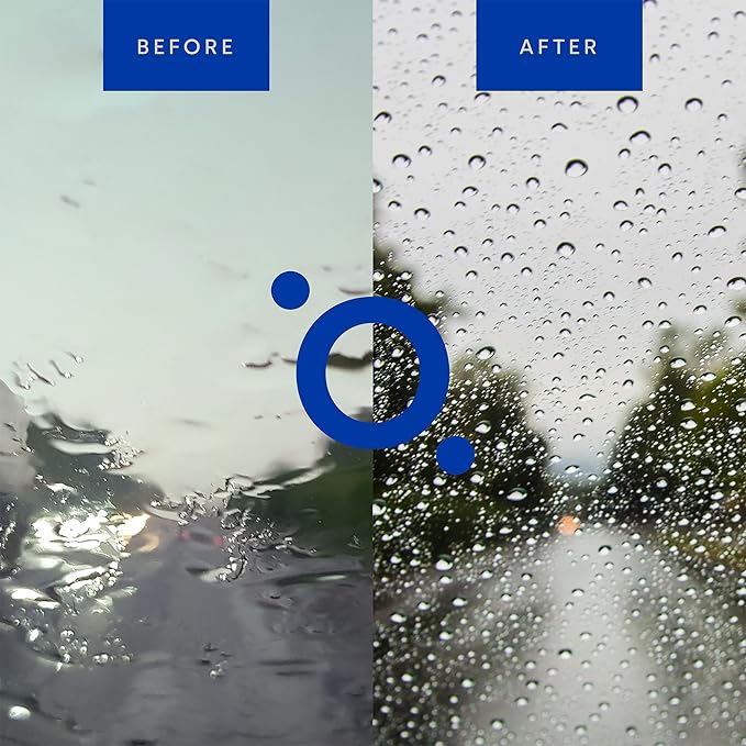 Nano Ceramic Coating for Cars' Windshield: Hydrophobic Glass Coating Spray Kit Provides Advanced Rain Visibility, Repels Dirt for Safer Driving. Professional Ceramic Coating for Cars