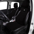 Flying Banner car seat Covers seat Cushions Luxe Fit Faux Leather Easy Installation Vehicles Non Slip Premium (Solid Black, 2 x Front Seat Cover)