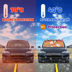CHILL·TEK Funny Car Windshield Sun Shade Umbrella, 70s 80s Flowers Car Sun Shade Umbrella, Block UV Rays Heat Foldable Windshield Umbrella Sun Visor Protector - Keep Vehicle Cool for Cars SUV