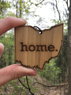 Arotags Ohio Wooden Car Air Freshener - Long Lasting Backwoods Birch Scent Diffuses for 365+ Days - Includes Hanging Mirror Diffuser and Fragrance Oil - 100% American Made