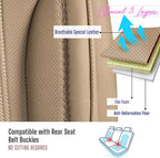 Premium Car Seat Covers Front Seat - Nappa Leather Car Seat Cover for SUV, Cars, Most Pickups, Beige, Car Seat Protector, Car Seat Covers Front Seats, Car Seat Protector