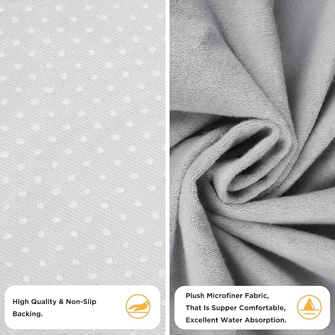 Waterproof Seat Cover Towel, Premium Sweat Carseat Protector, Perfect for Universal Anti-Slip Car Truck SUV Seat, Great for Surfing Yoga Gym Workout, Gray