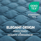 gogobunny 100% Double-Sided Waterproof Dog Bed Cover Pet Blanket Sofa Couch Furniture Protector for Puppy Large Dog Cat, Reversible (82x102 Inch (Pack of 1), Dark Blue/Light Blue)