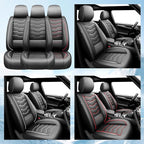 Fit Rogue Car Seat Covers Premium Leather for Nissan Rogue 2014-2025 2026. Waterproof， Breathable, Scratch-Resistant & All-Weather Seat Cushion Protector （Full Set,Black