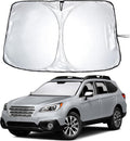 EcoNour Windshield Sunshade Compatible for Subaru Outback 2015-2017 2018 2019, Sun Visor for Front Windshield & Window Sun Shade Cover, UV Heat Blocker & Protector, Car Accessories