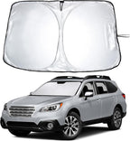 EcoNour Windshield Sunshade Compatible for Subaru Outback 2015-2017 2018 2019, Sun Visor for Front Windshield & Window Sun Shade Cover, UV Heat Blocker & Protector, Car Accessories