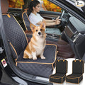 2 Packs Front Seat Car Cover, Waterproof Dog Car Seat Cover, Non-slip & Scratch-Proof, Pet Car Seat Protector with Side Flaps and Storage Pocket, Car Seat Cover for Most Cars, Trucks and SUVs