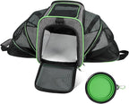 Cat Carrier - Airline Approved Expandable Soft Side Pet Carrier, Collapsible Pet Travel Bag Carrier with Foldable Pet Bowl for Cat Small Animals Under 14LB, 17 * 11 * 11