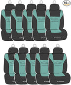 FH Group Car Hanging Air Freshener-Mini Seat Cover Design, Hudson Mist Scent- Long lasting for Auto, Home or Office-10 Pieces