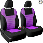 FH Group Automotive Car Seat Covers Front Set Premium 3D Air Mesh Front Seat Covers, Airbag Compatible Universal Fit Interior Accessories for Cars Trucks and SUVs - Purple