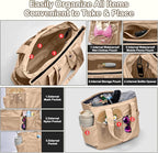 Odoland Soft Cooler Bag - Leakproof & Insulated, 2-in-1 Collapsible Design, Dry/Wet Separation, Large Soft Sided Cooler with Multi-Pocket Design for Beach, Picnic, Camping, Day Trip, Family Size