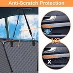 Mancro Dog Car Seat Cover, 2025 Upgraded 600D Heavy Duty Waterproof & Scratch-Resistant Dog Hammock for Car, Back Seat Pet Cover for Dogs with Sedan and SUVs, X-Large, Grey